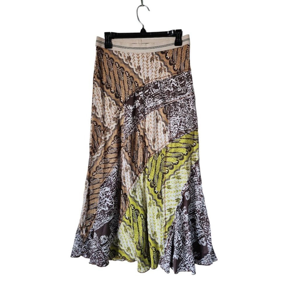 Anthropologie Tiny Cotton Floral Skirt Folded